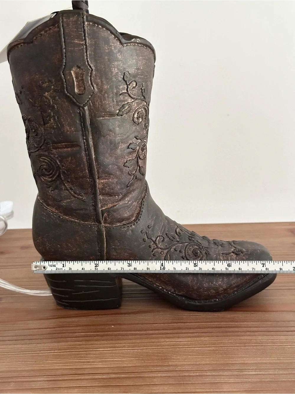 Cowboy Boot Shaped Table Lamp With Shade - Rodeo / Country Lodge / Cabin Decor
